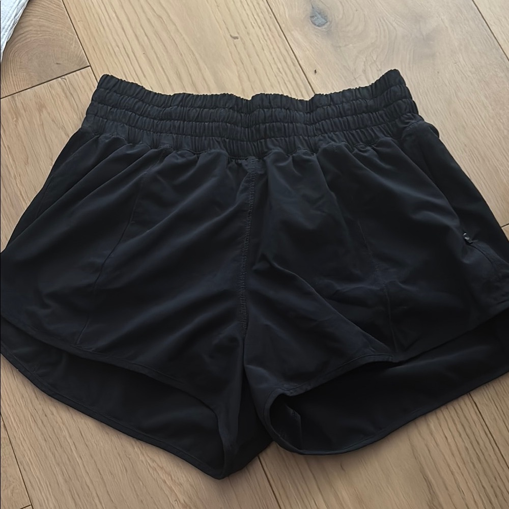 CRZ YOGA Black Athletic Shorts Lightweight Moisture-Wicking